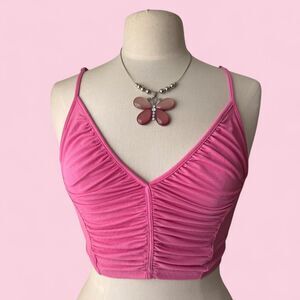 Urban-outfitters Women's Pink Crop-top